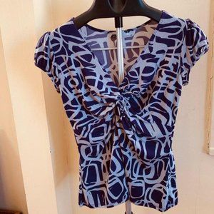 Lily Purple and Lavender Cap sleeve top